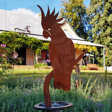 Load image into Gallery viewer, Cockatoo Garden Art Stake
