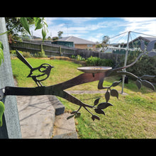 Load image into Gallery viewer, Corten Fairy Wren Bird Feeder