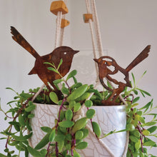 Load image into Gallery viewer, Fairy Wren Pair Garden Stake Ornaments