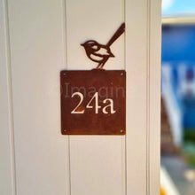 Load image into Gallery viewer, Fairy Wren House Number Sign
