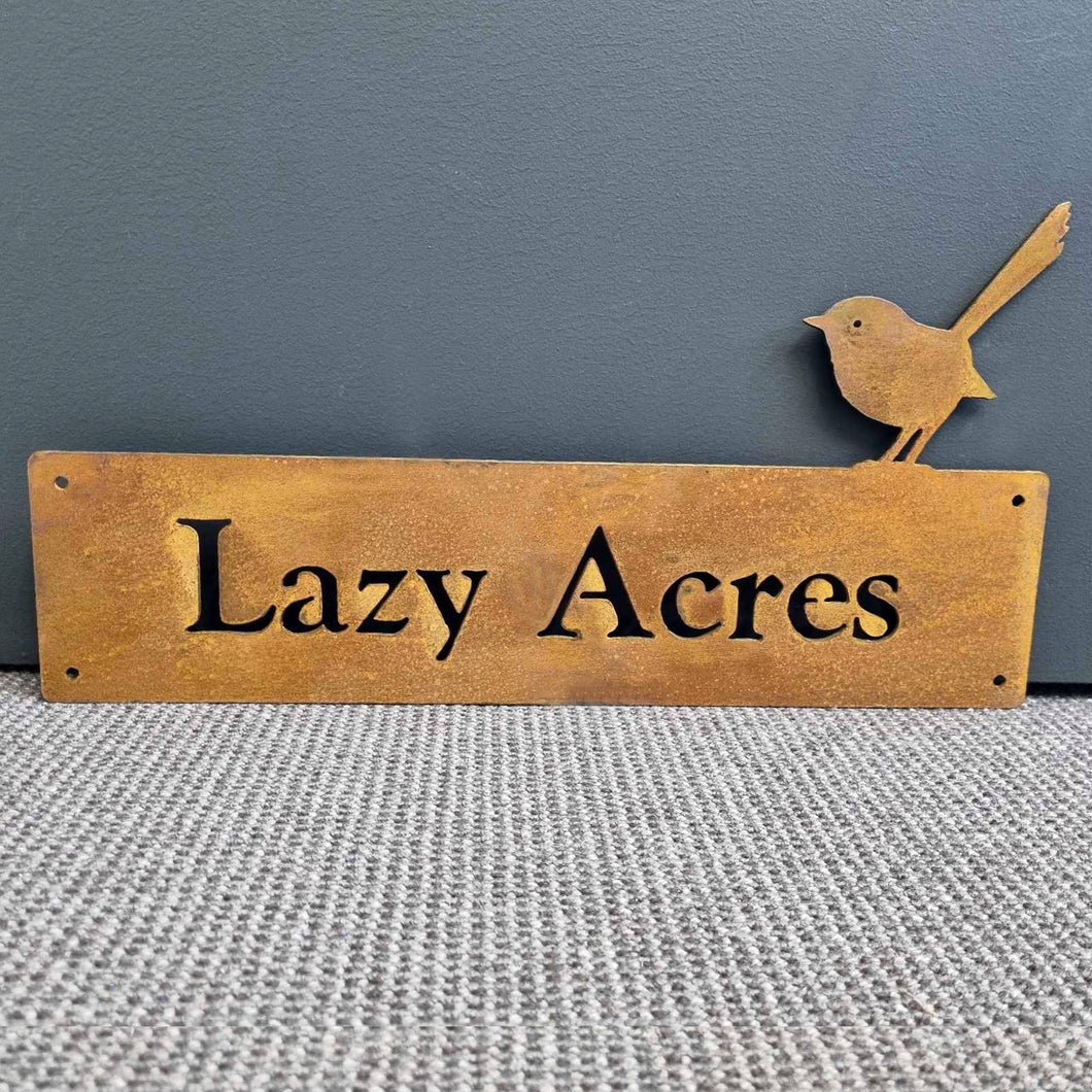 Fairy Wren Property Sign