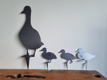 Load image into Gallery viewer, Family of Ducks Garden Art Stakes
