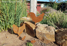 Load image into Gallery viewer, Chicken Family Garden Art
