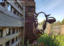 Load image into Gallery viewer, Cheeky Cow Garden Art
