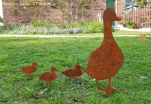 Load image into Gallery viewer, Family of Ducks Garden Art
