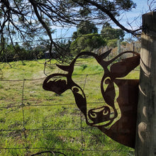Load image into Gallery viewer, Cheeky Cow Garden Art
