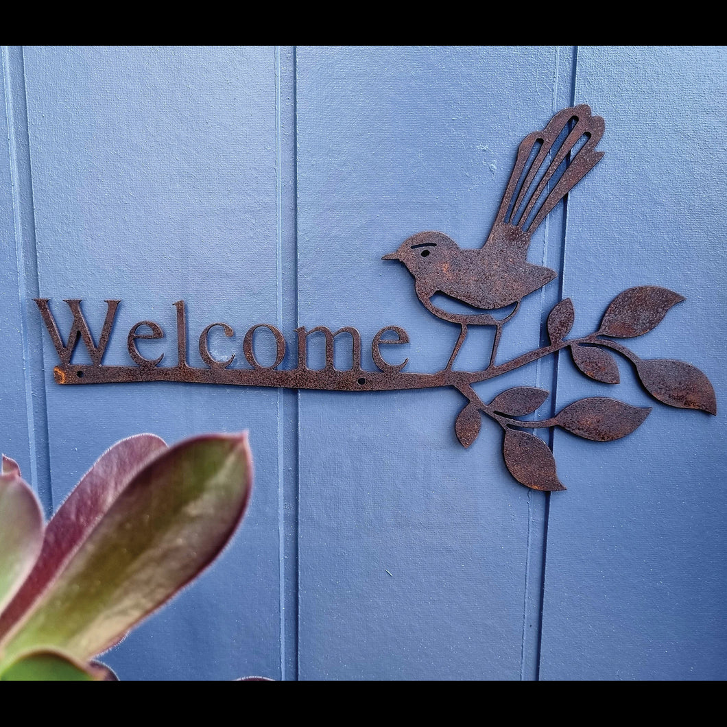 Willy Wagtail Welcome Sign